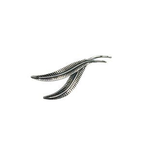 Sterling Danecraft Leaf Design Brooch Pin Dimensional Stylish Jewelry